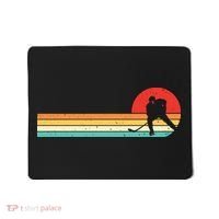 Retro Hockey Striped Logo Mousepad thumb 0