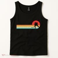 Retro Hockey Striped Logo Tank Top thumb 2