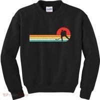 Retro Hockey Striped Logo Kids Sweatshirt thumb 0
