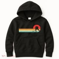 Retro Hockey Striped Logo Kids Hoodie thumb 0