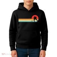 Retro Hockey Striped Logo Kids Hoodie thumb 4