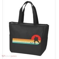 Retro Hockey Striped Logo Tote Bag thumb 3