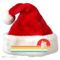 Retro Hockey Striped Logo Santa Hat thumb 0