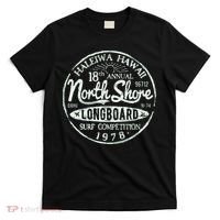 Retro Hawaii Surf Vintage Pacific Beach Long Board Wave T-Shirt thumb 0