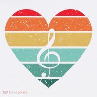 Retro Heart Sunset Note Music School Mousepad thumb 1