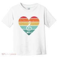 Retro Heart Sunset Note Music School Toddler T-Shirt thumb 0