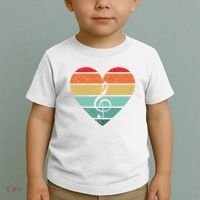 Retro Heart Sunset Note Music School Toddler T-Shirt thumb 2