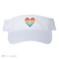 Retro Heart Sunset Note Music School Visor thumb 0