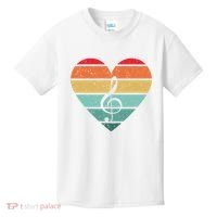Retro Heart Sunset Note Music School Kids T-Shirt thumb 0