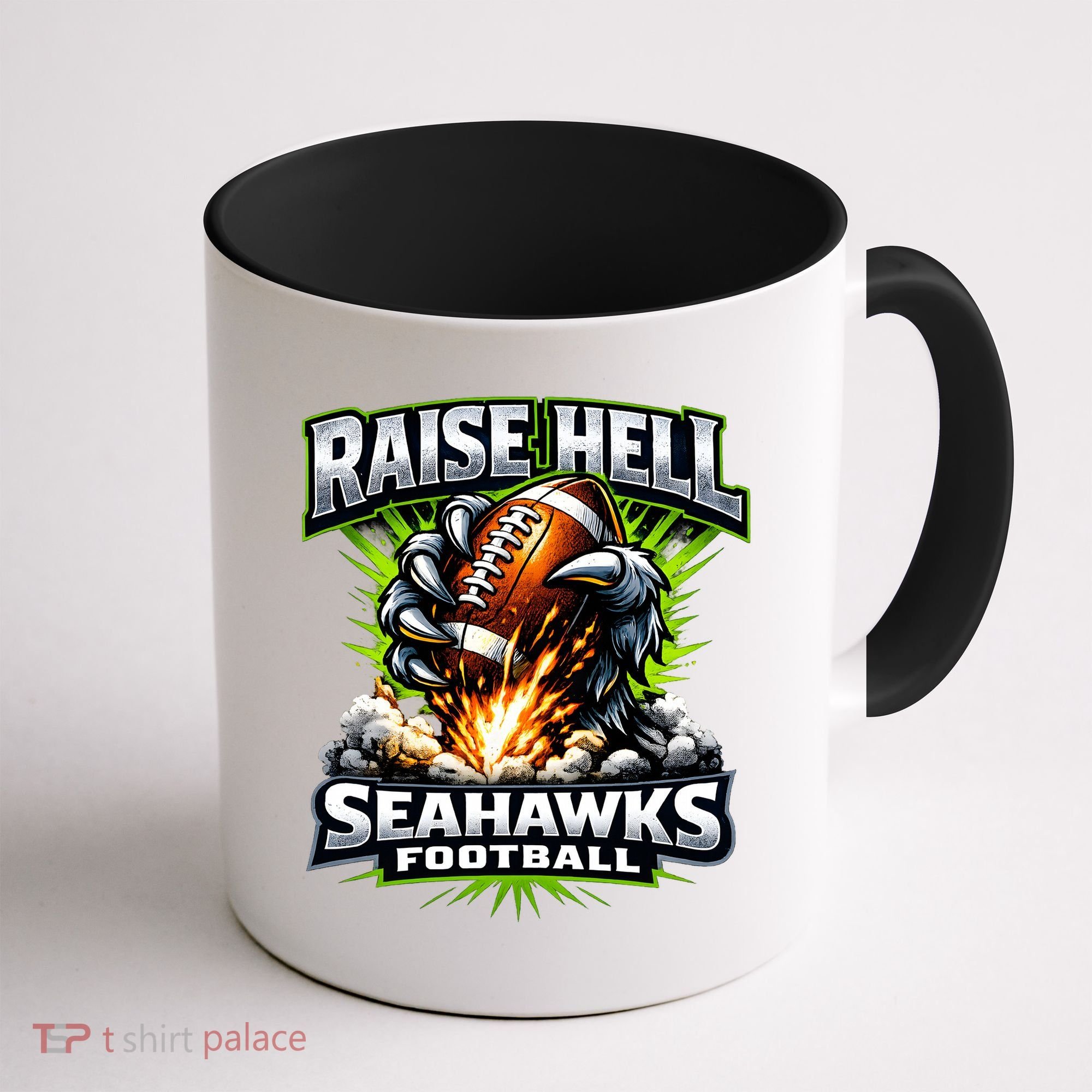Raise Hell Seahawks Football Coffee Mug