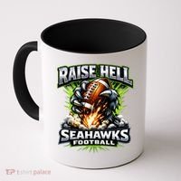 Raise Hell Seahawks Football Coffee Mug thumb 0
