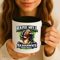 Raise Hell Seahawks Football Coffee Mug thumb 3