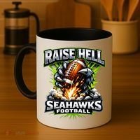 Raise Hell Seahawks Football Coffee Mug thumb 4
