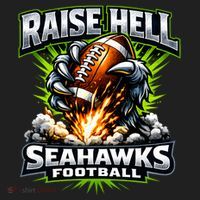 Raise Hell Seahawks Football Tumbler thumb 3