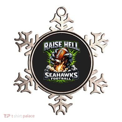 Raise Hell Seahawks Football Ornament