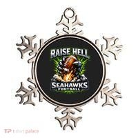 Raise Hell Seahawks Football Ornament thumb 0