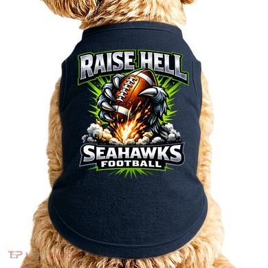 Raise Hell Seahawks Football Doggie Tank