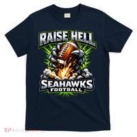 Raise Hell Seahawks Football T-Shirt thumb 0