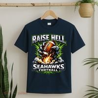 Raise Hell Seahawks Football T-Shirt thumb 2