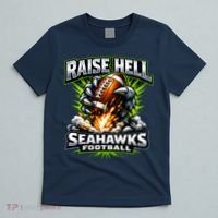 Raise Hell Seahawks Football T-Shirt thumb 5