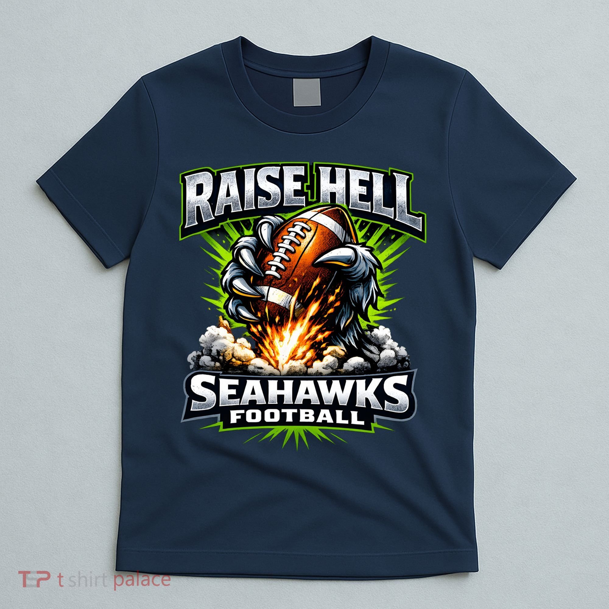 Raise Hell Seahawks Football T-Shirt