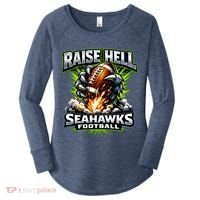 Raise Hell Seahawks Football Women's Perfect Tri Tunic Long Sleeve Shirt thumb 0