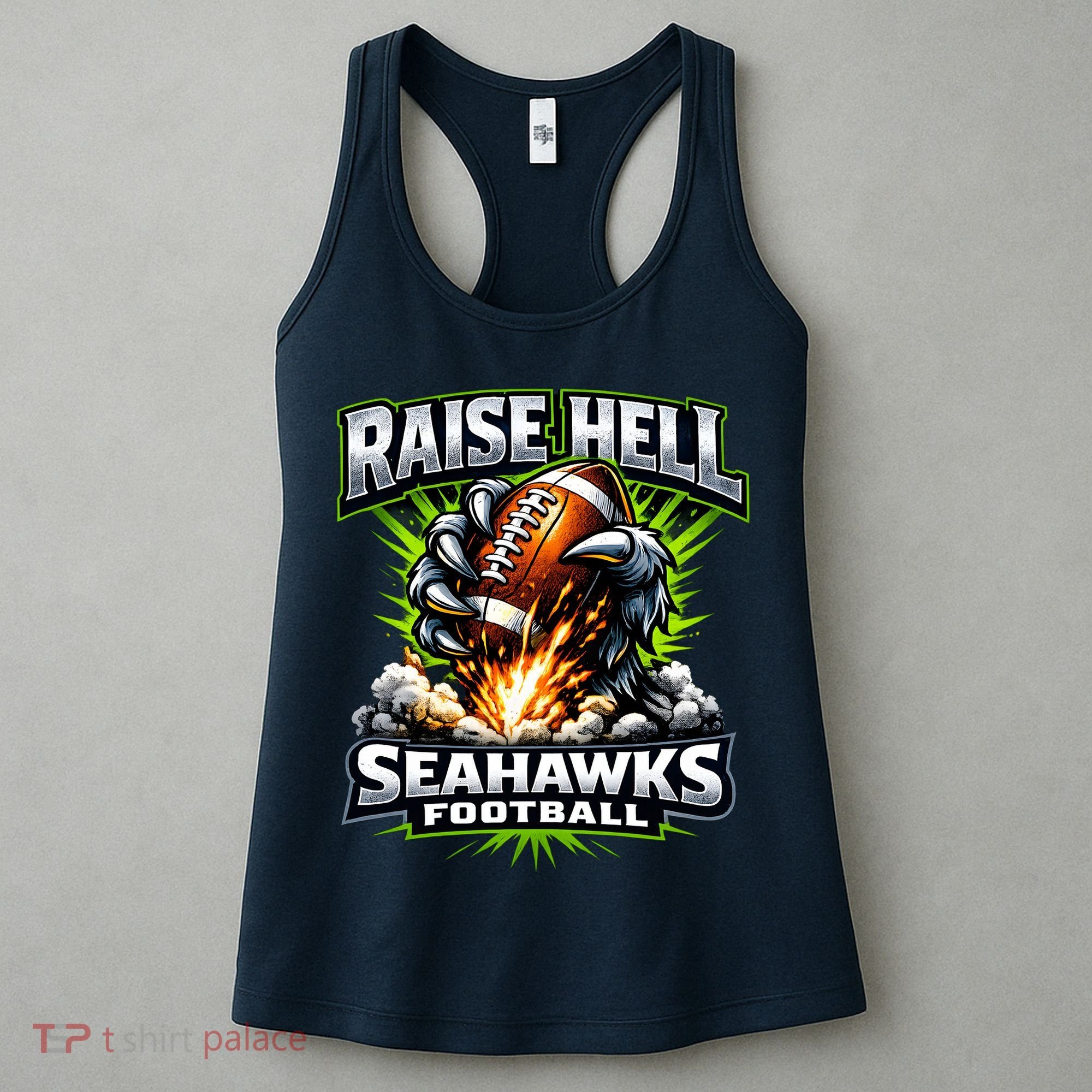 Raise Hell Seahawks Football Women's Tank Top
