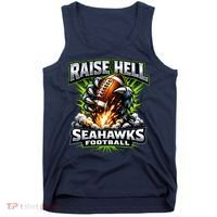Raise Hell Seahawks Football Tank Top thumb 0