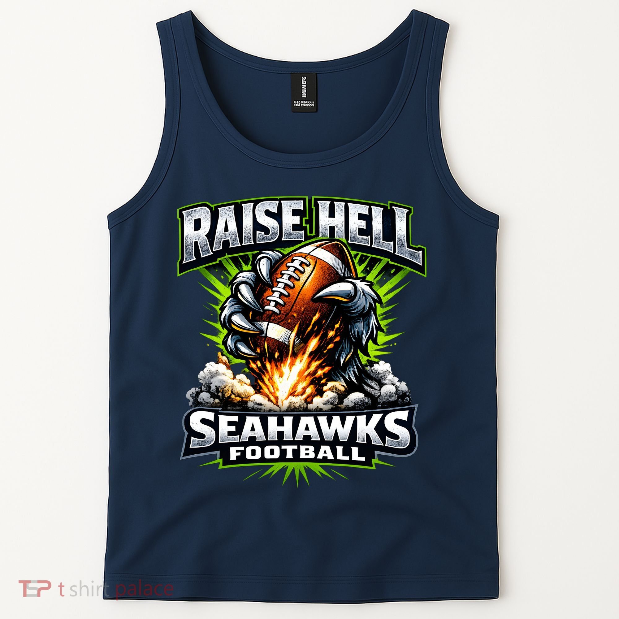 Raise Hell Seahawks Football Tank Top