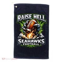 Raise Hell Seahawks Football Golf Towel thumb 0
