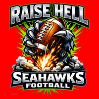 Raise Hell Seahawks Football Santa Hat thumb 1