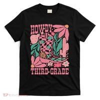 Retro Howdy Third Grade Back To School Teacher Cowgirl Boot T-Shirt thumb 0