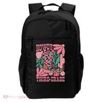 Retro Howdy Third Grade Back To School Teacher Cowgirl Boot Backpack thumb 0