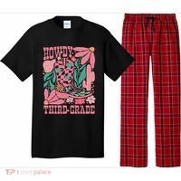 Retro Howdy Third Grade Back To School Teacher Cowgirl Boot Pajama Set thumb 0