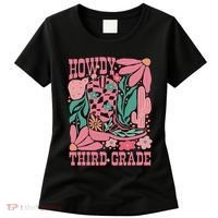 Retro Howdy Third Grade Back To School Teacher Cowgirl Boot Women's T-Shirt thumb 0