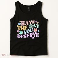 Retro Have The Day You Deserve Tank Top thumb 2
