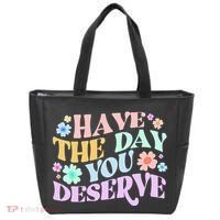 Retro Have The Day You Deserve Tote Bag thumb 0
