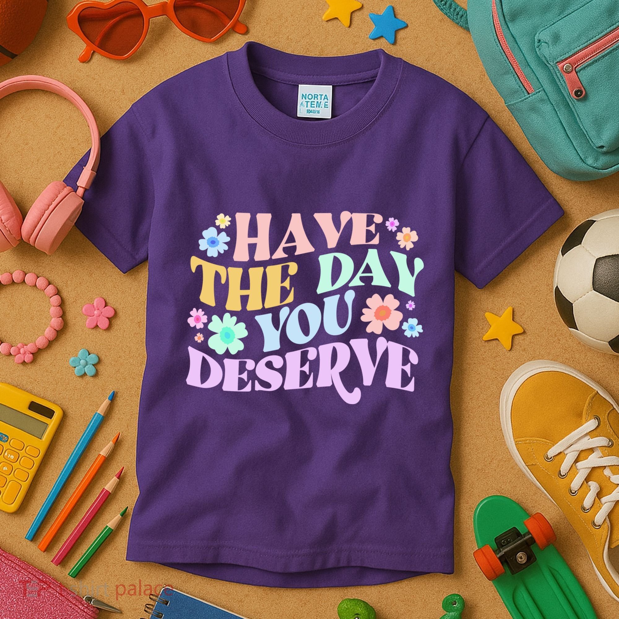 Retro Have The Day You Deserve Kids T-Shirt