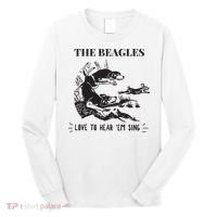 Rabbit Hunting The Beagles Love To Hear Em Sing Long Sleeve Shirt thumb 0