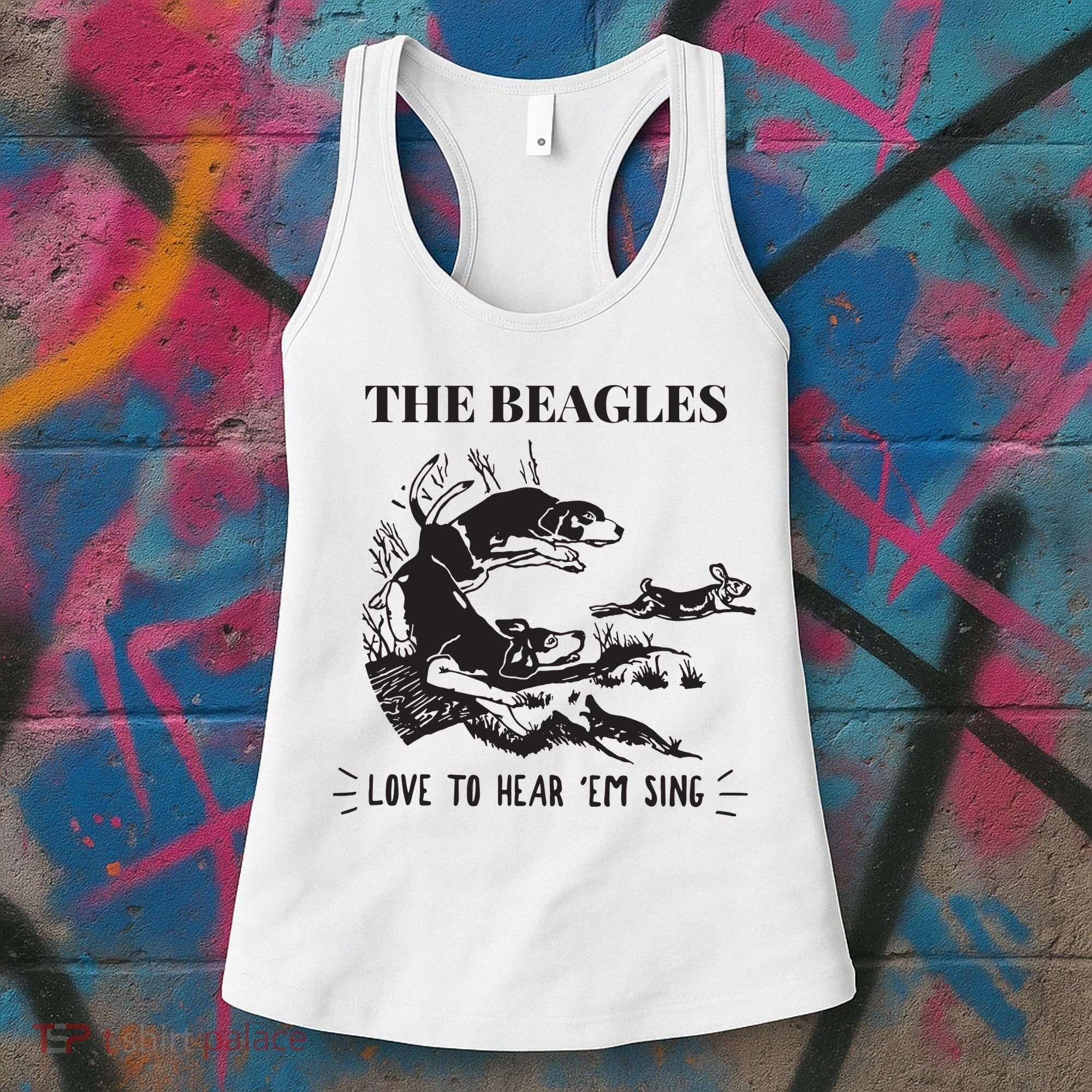 Rabbit Hunting The Beagles Love To Hear Em Sing Women's Tank Top