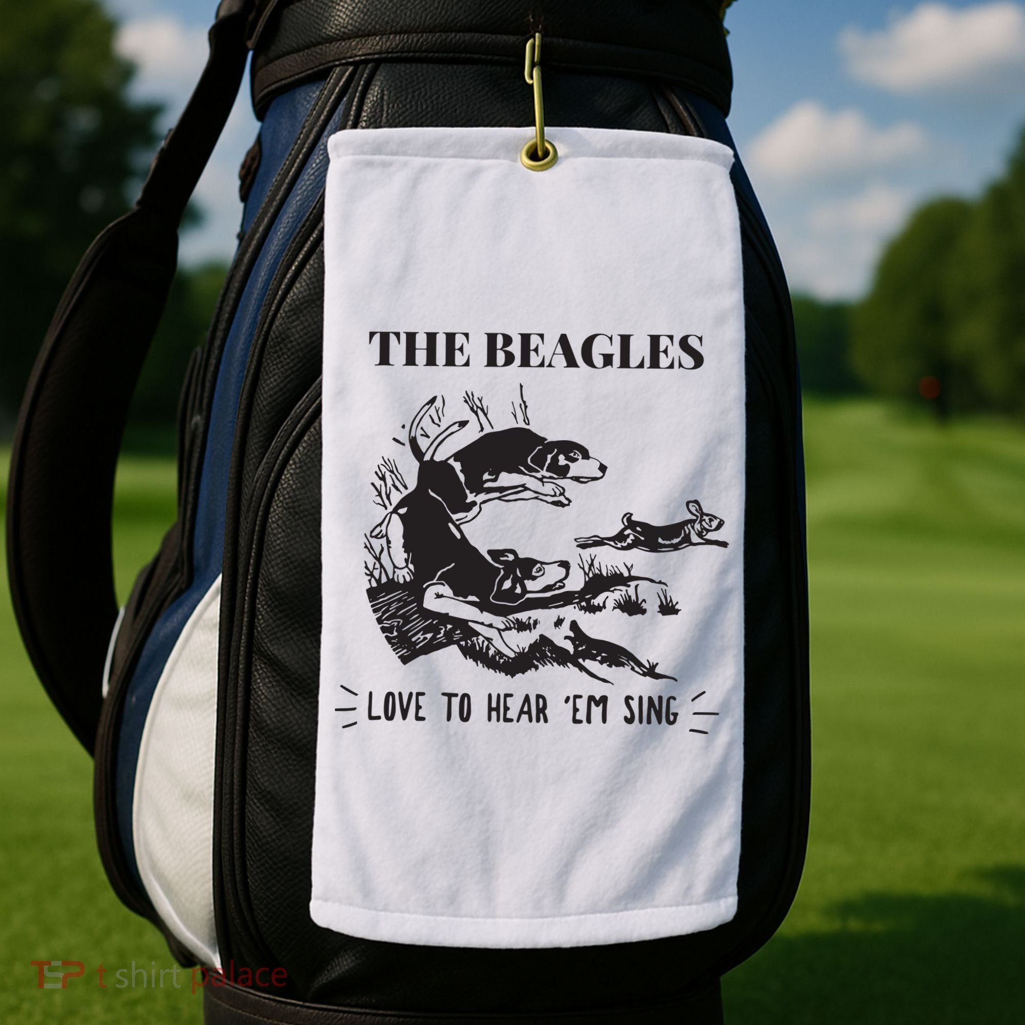 Rabbit Hunting The Beagles Love To Hear Em Sing Golf Towel