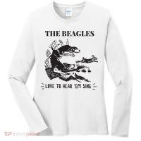 Rabbit Hunting The Beagles Love To Hear Em Sing Women's Long Sleeve Shirt thumb 0