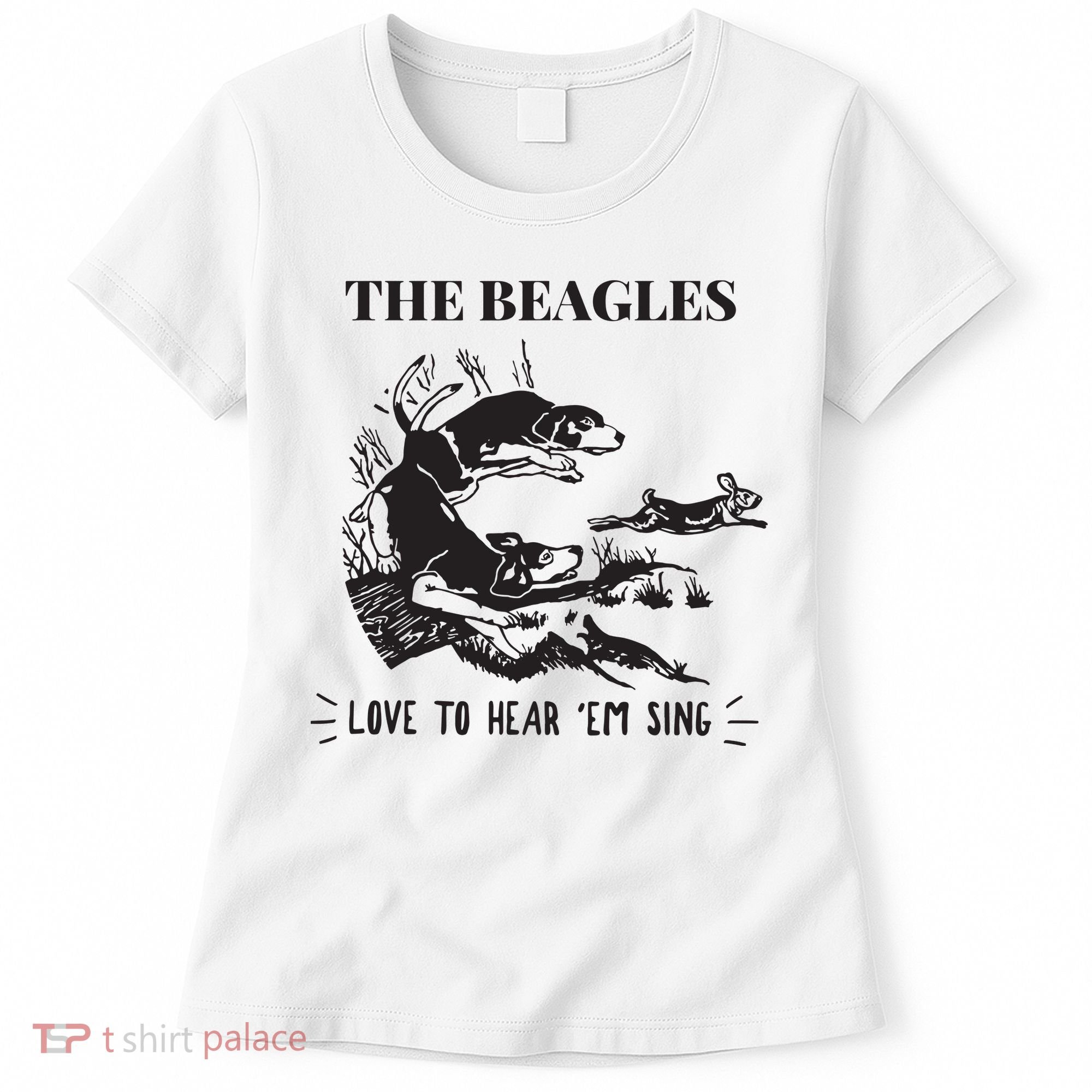 Rabbit Hunting The Beagles Love To Hear Em Sing Women's T-Shirt