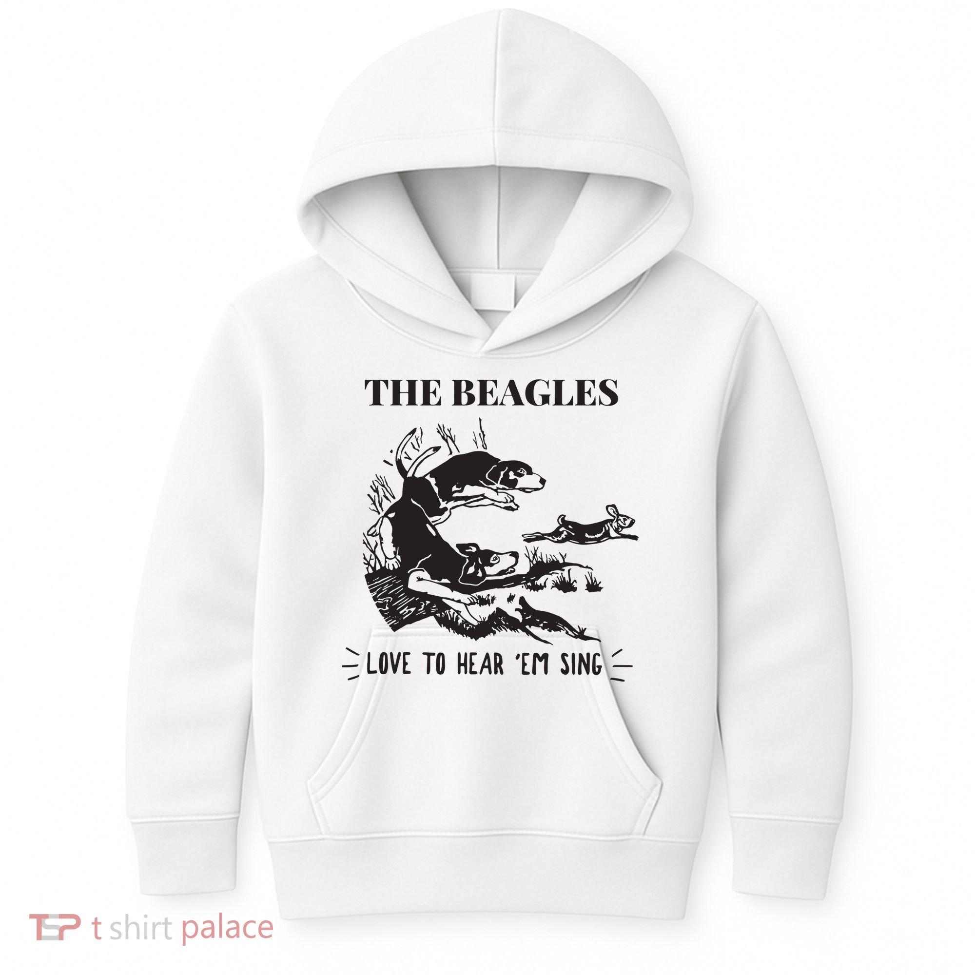 Rabbit Hunting The Beagles Love To Hear Em Sing Kids Hoodie