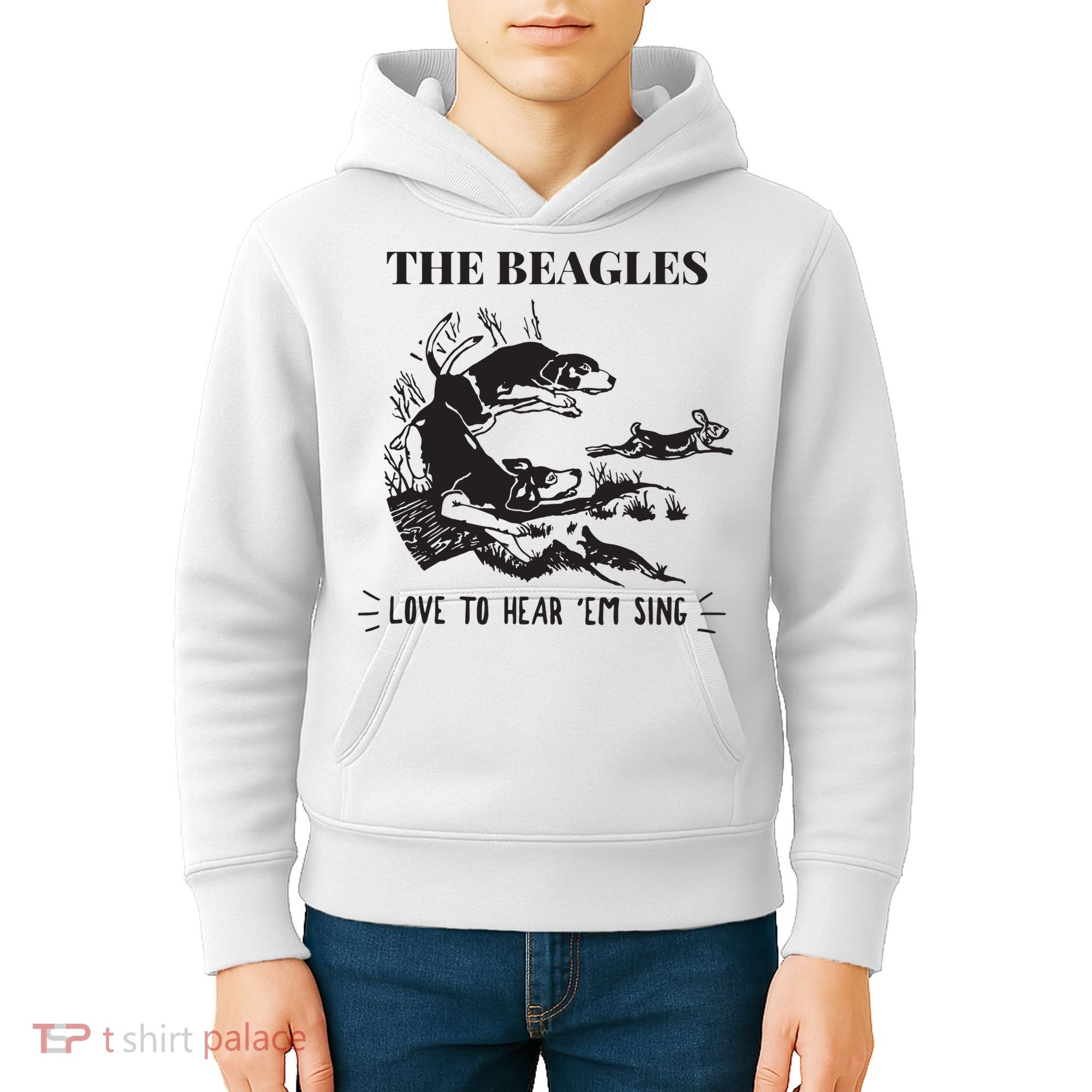 Rabbit Hunting The Beagles Love To Hear Em Sing Kids Hoodie
