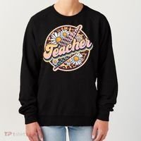 Retro Hippie Teacher Women's Sweatshirt thumb 0