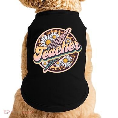 Retro Hippie Teacher Doggie Tank