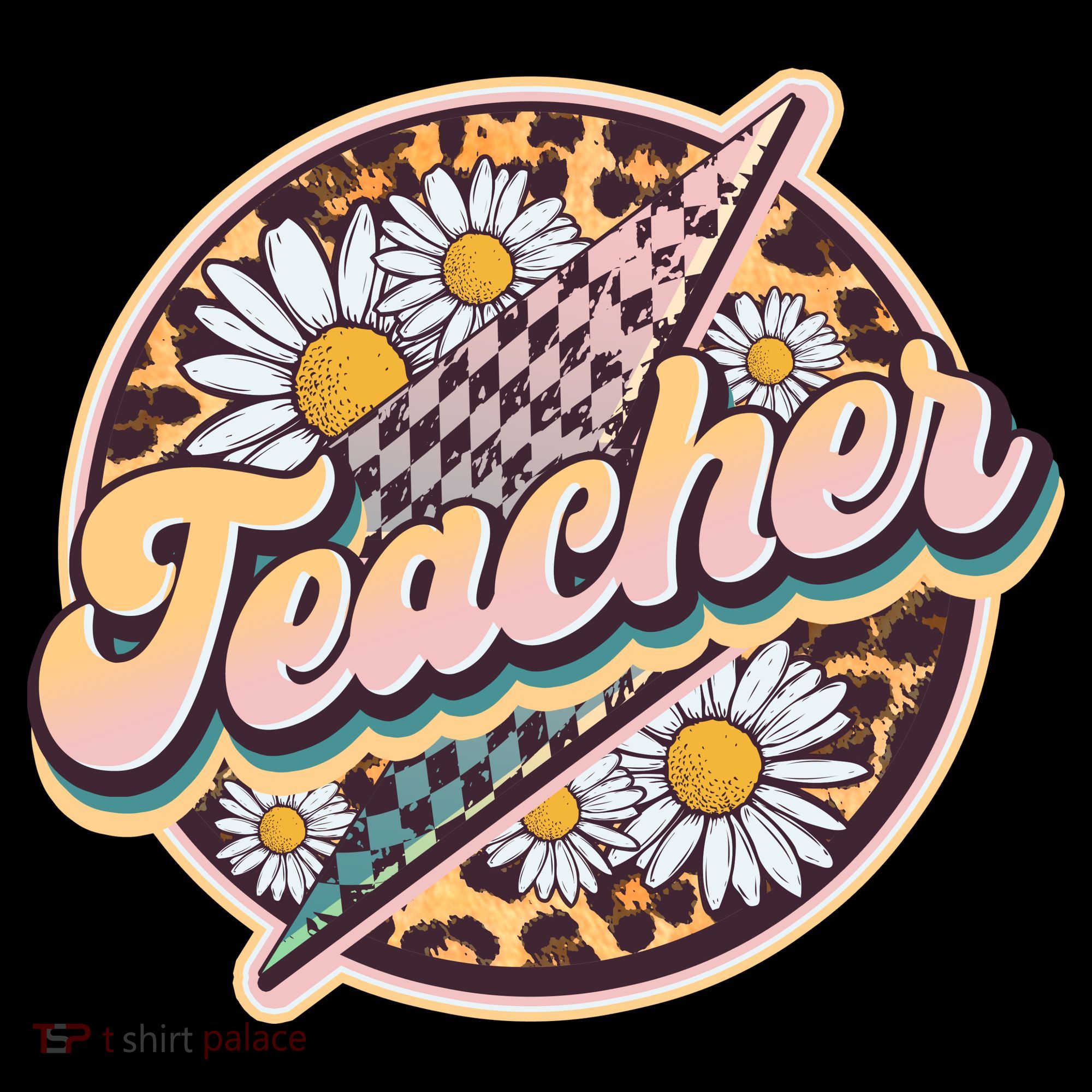 Retro Hippie Teacher Doggie Tank