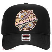 Retro Hippie Teacher Hat thumb 0
