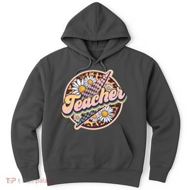Retro Hippie Teacher Hoodie
